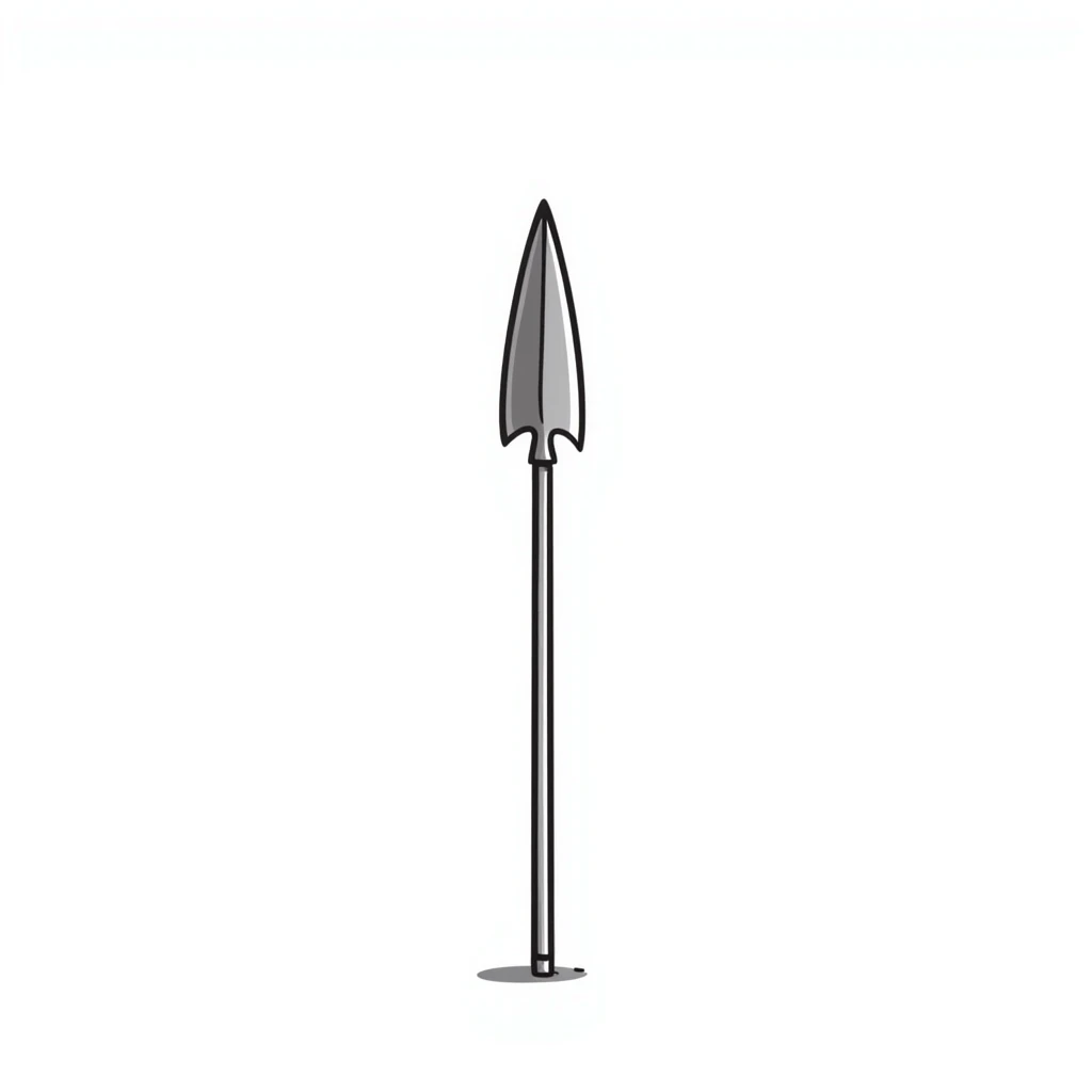 silver spear emoji