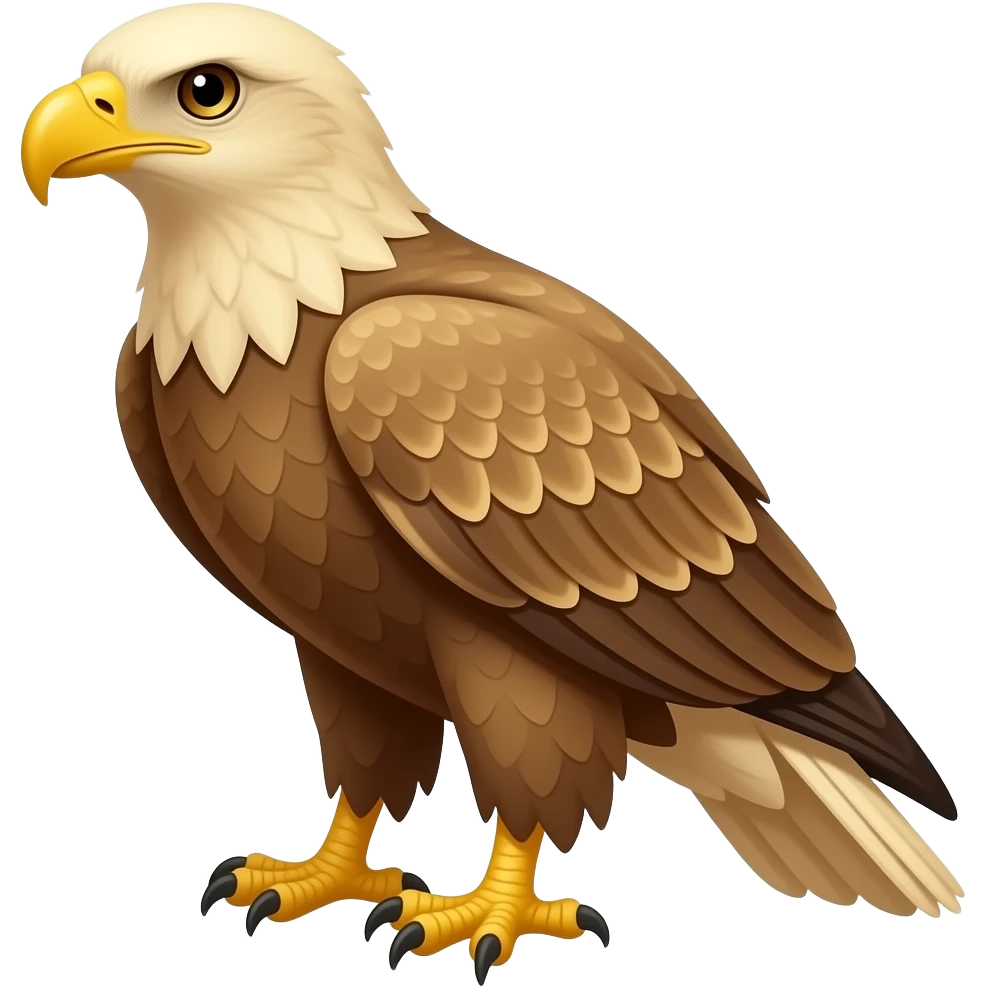 One golden eagle emoji