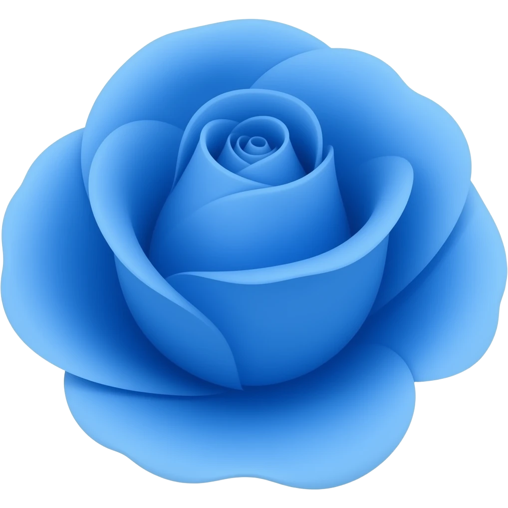 Rosa azul emoji