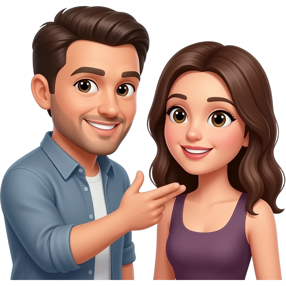 Emoji for adult male wanting to express desire to give woman oral sex emoji