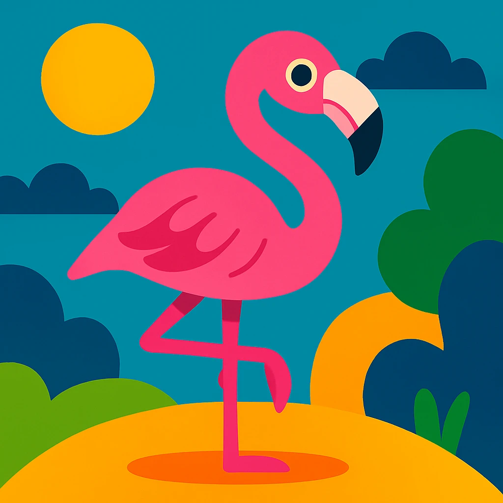Flamingo emoji