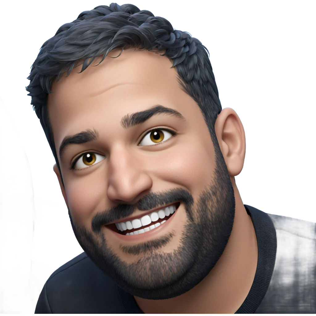 smiling boy in black shirt emoji