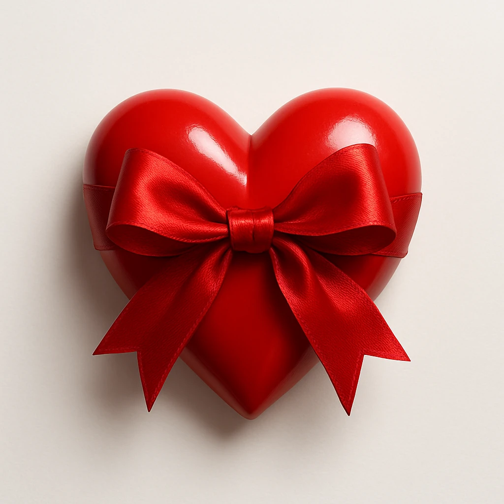 heart with a bow emoji