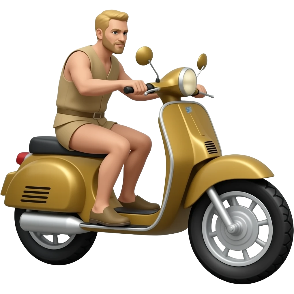 Stone Age Motorcycle 3d emoji style emoji