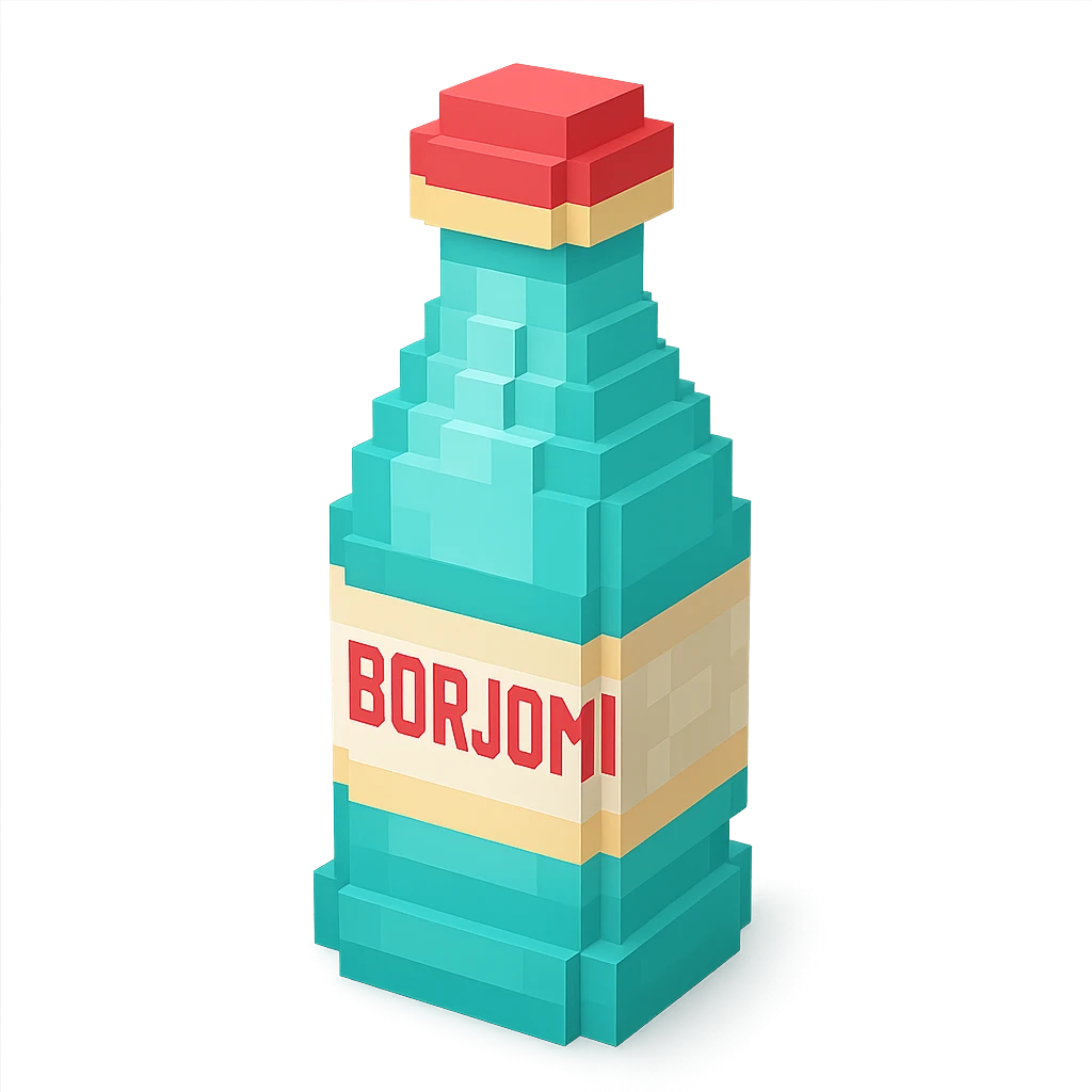 бутылка borjomi, no background emoji