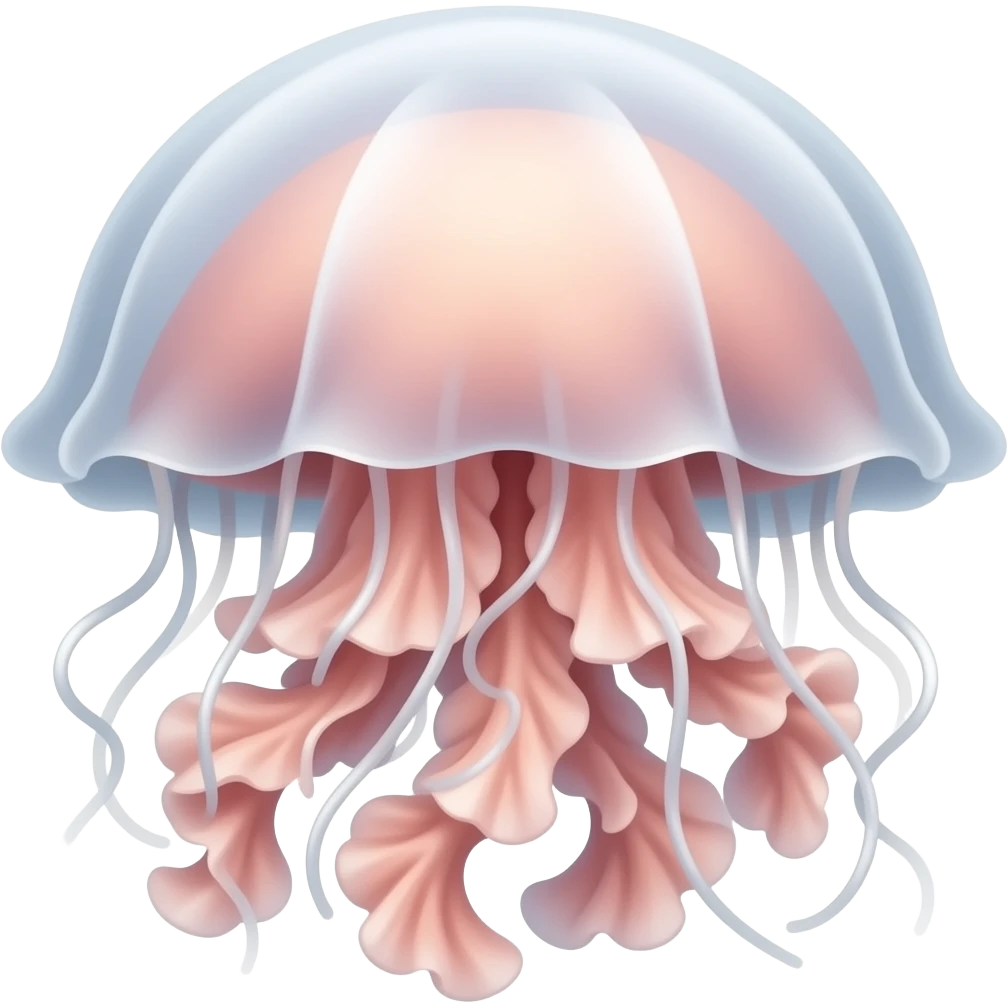 Coral and jellyfish emoji