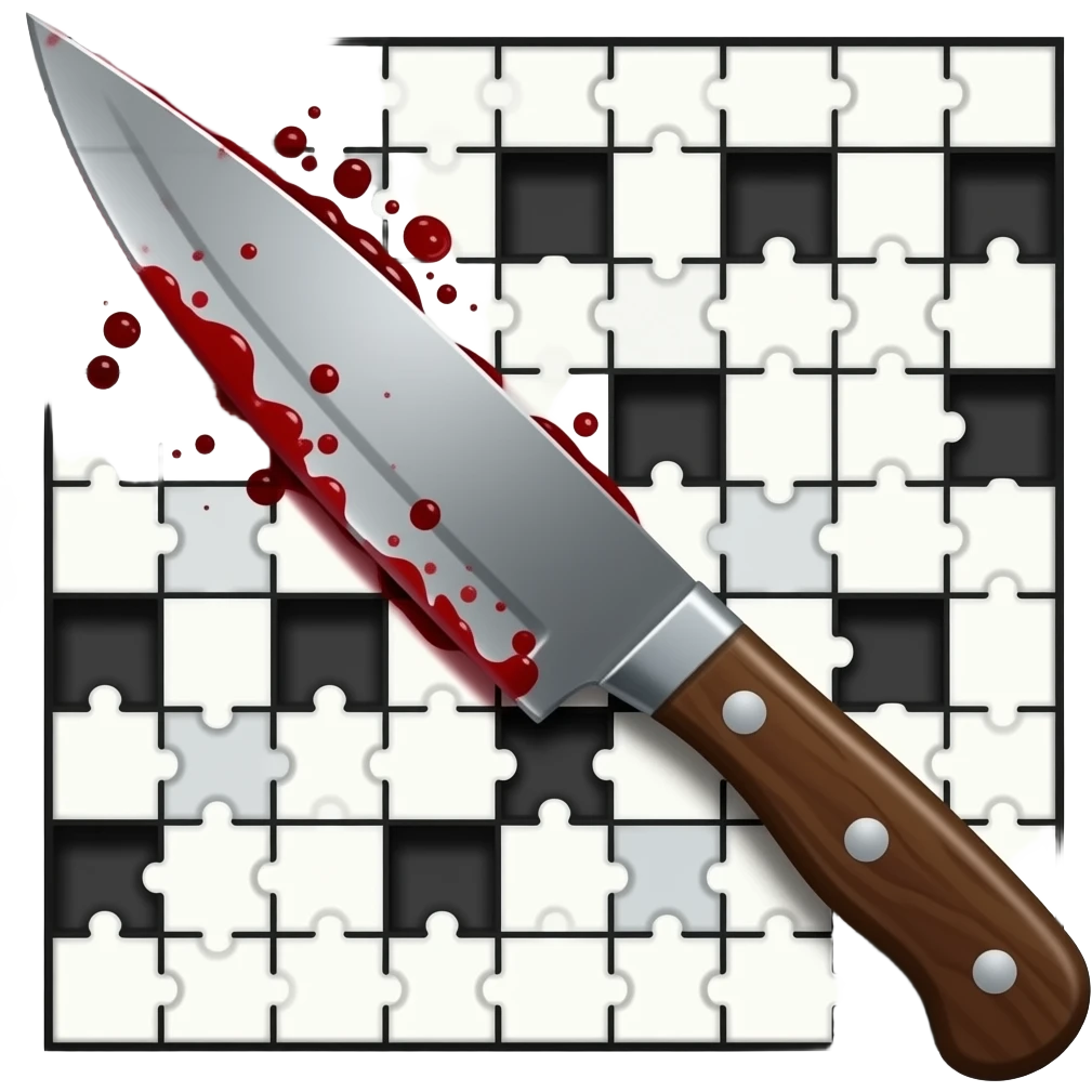crossword word puzzle knife blood emoji