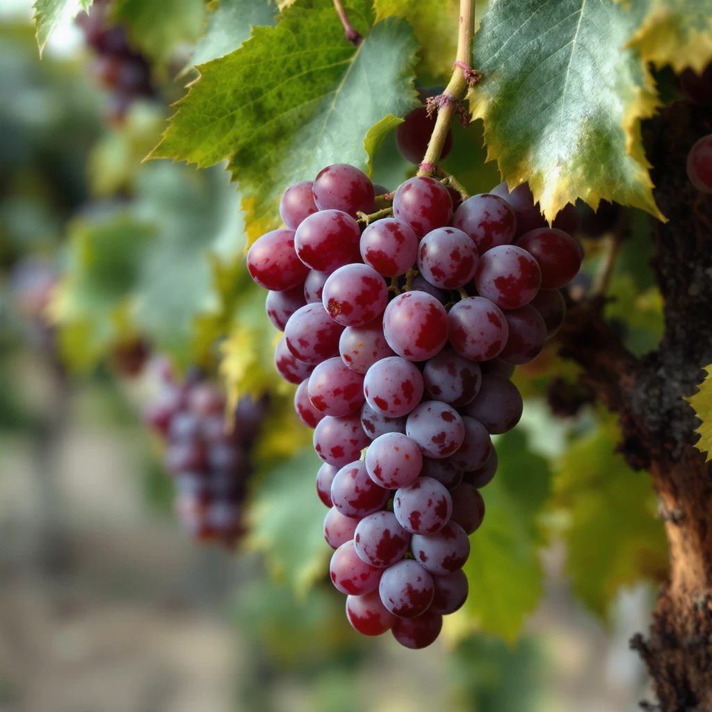 a bunch of purple grapes, realistic style emoji