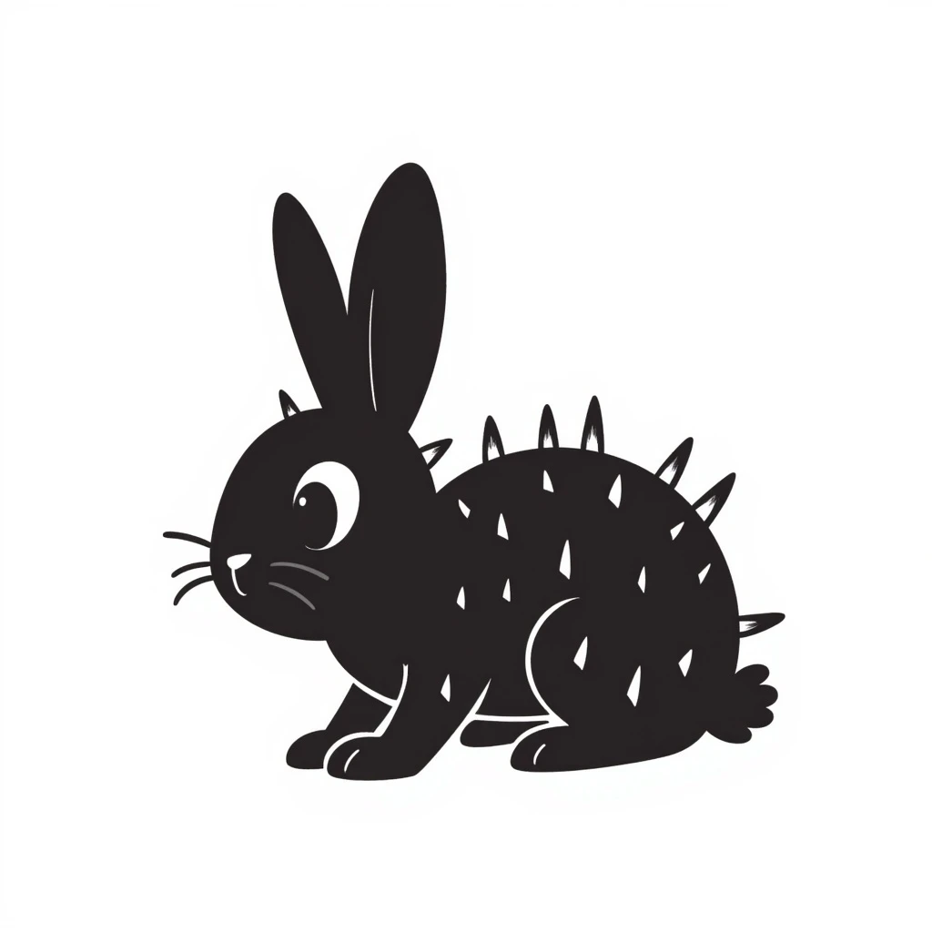 Prickly rabbit emoji