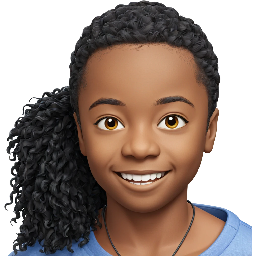 smiling dark-skinned male portrait emoji