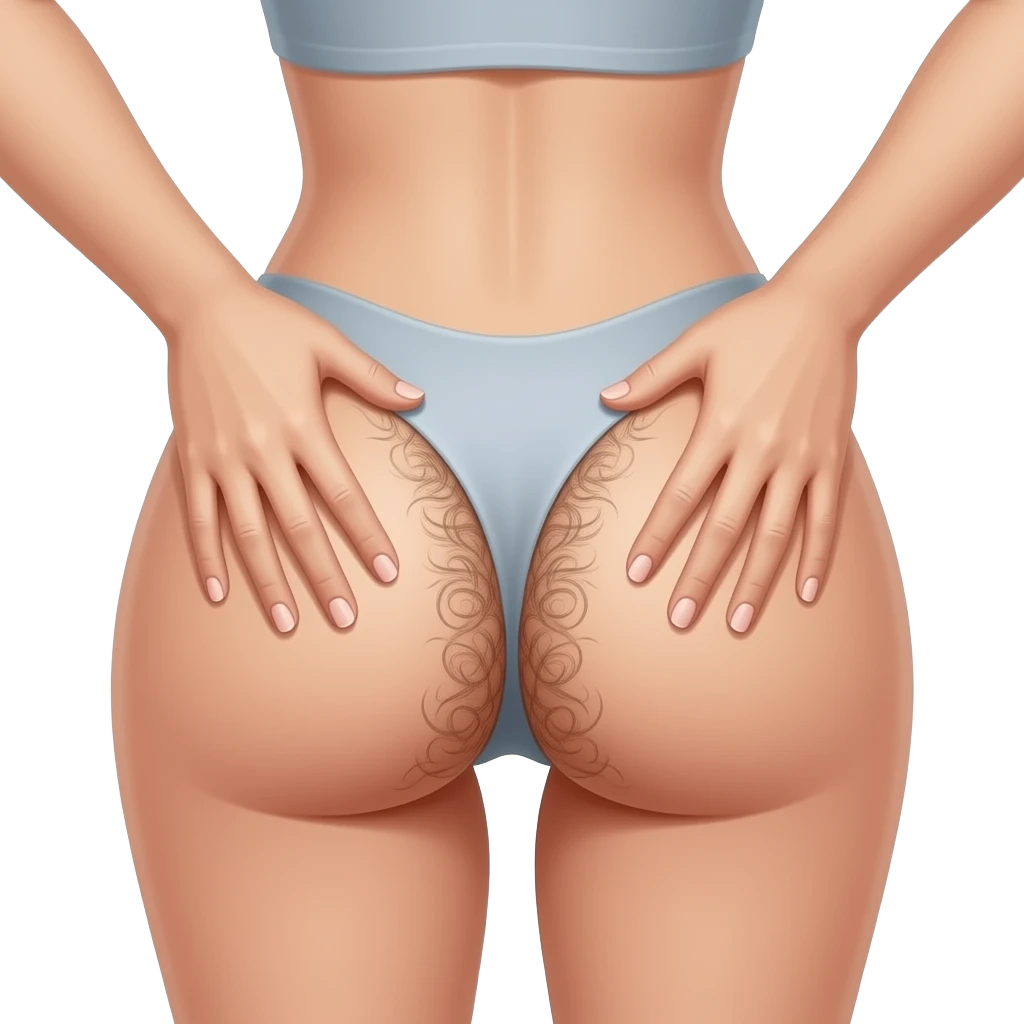 women spreading open her  butt cheeks and shaving hairy butthole wide open emoji