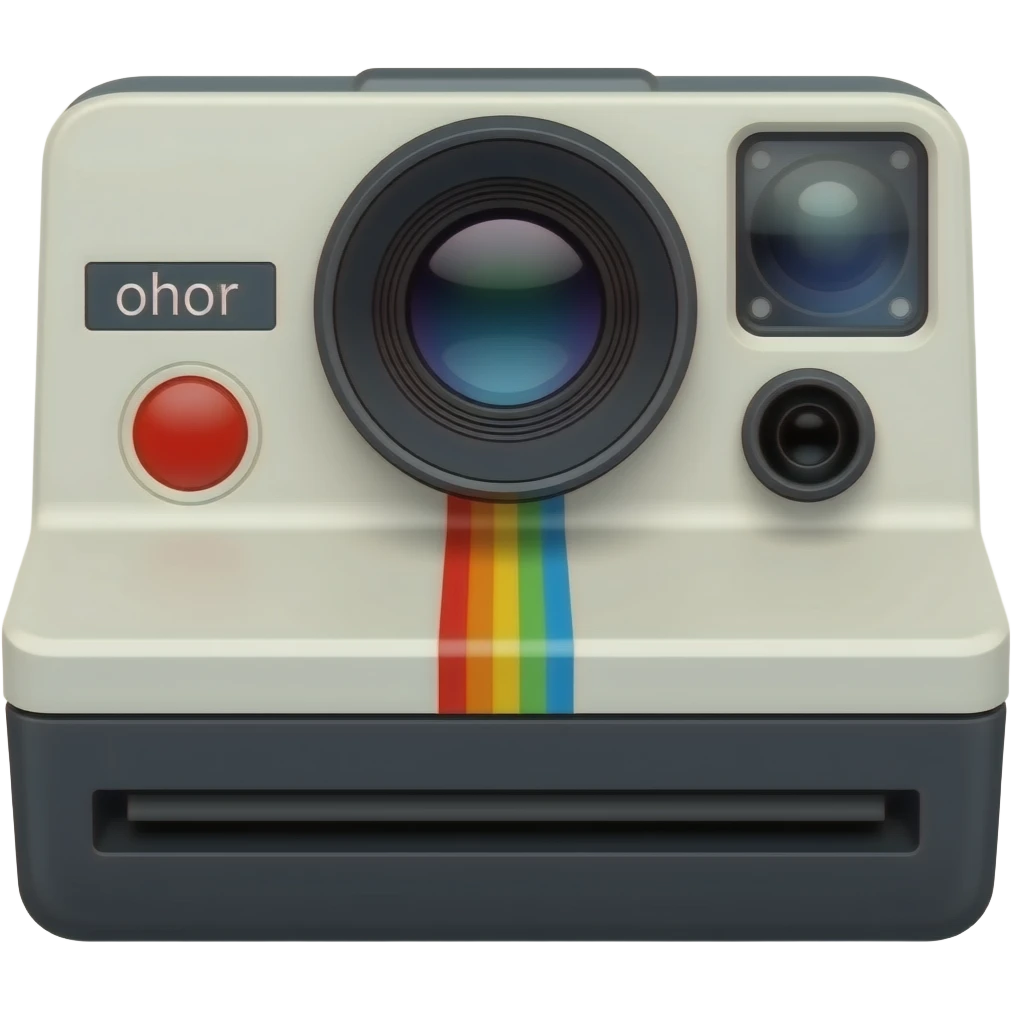 Polaroid camera emoji