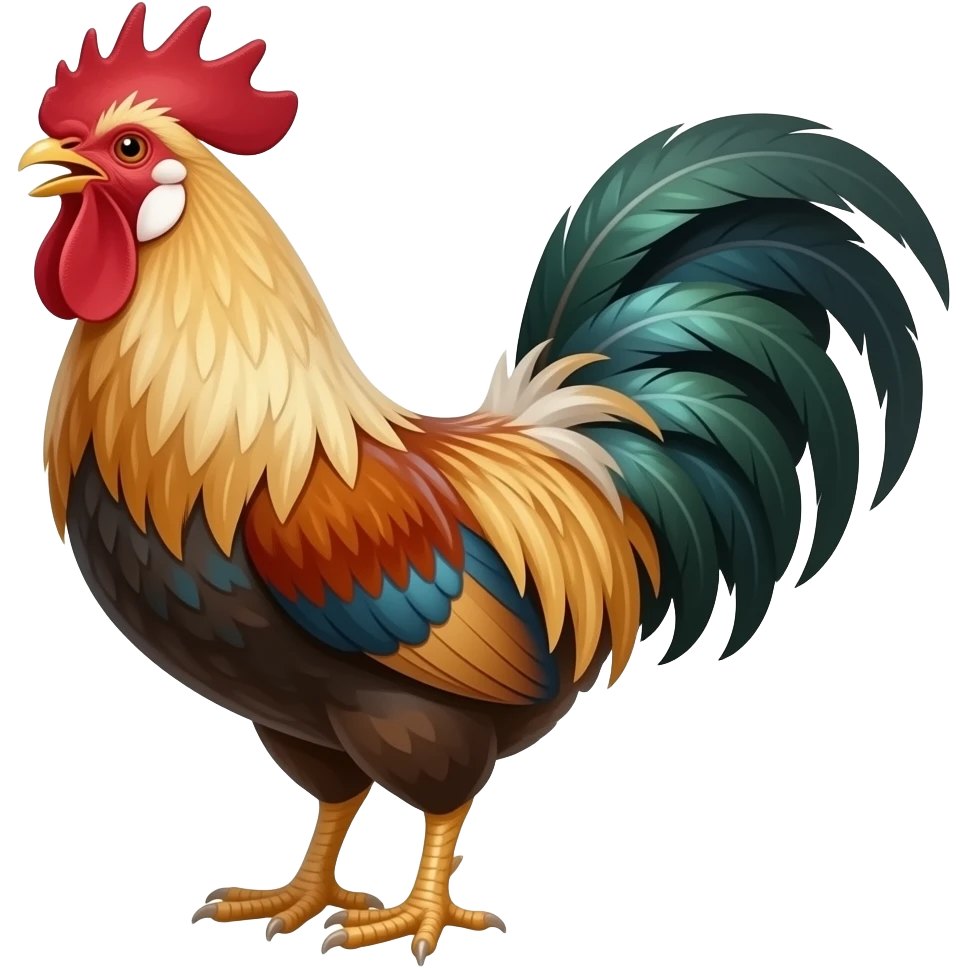 Rooster crow emoji