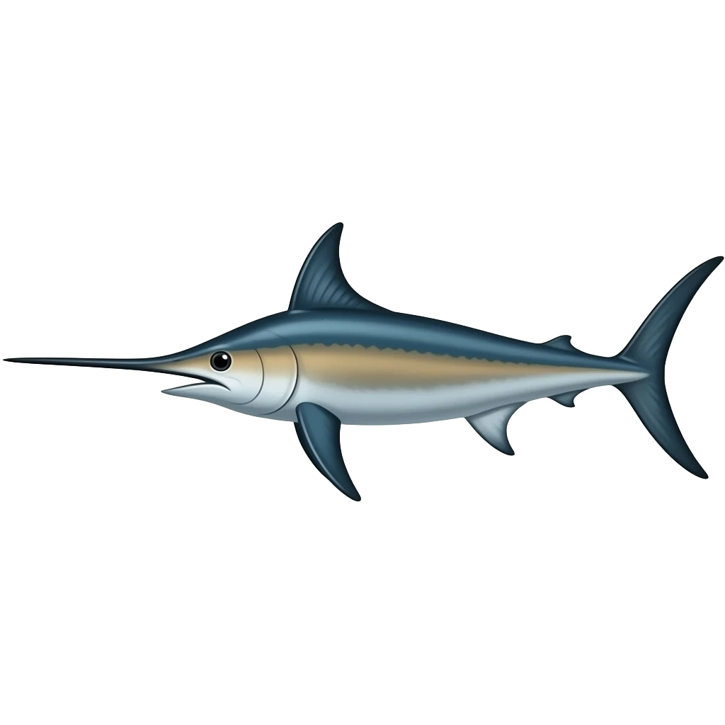 рыба-парусник с длинным носом emoji