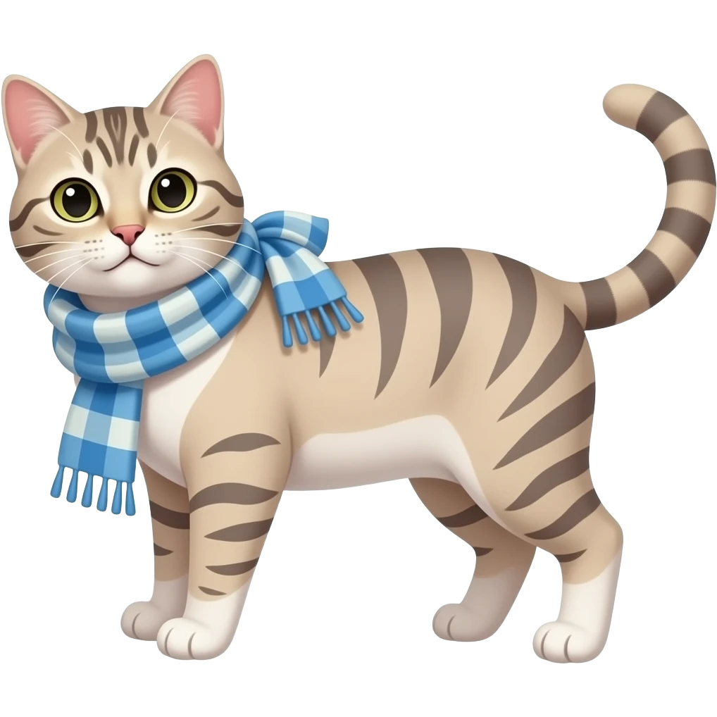 cat with scarves emoji
