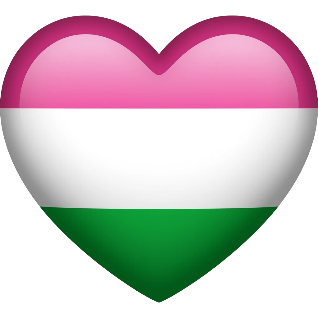 Lesbian flag heart emoji