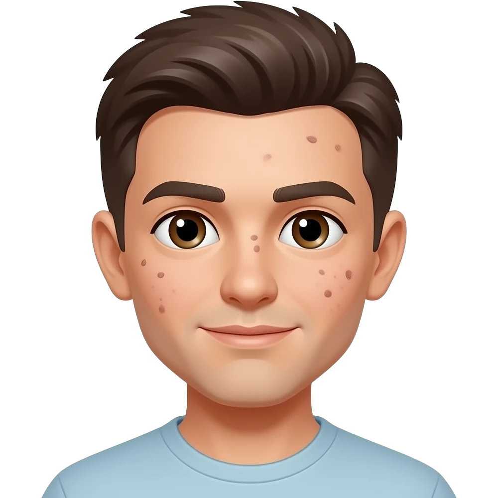 face with acne breakout emoji