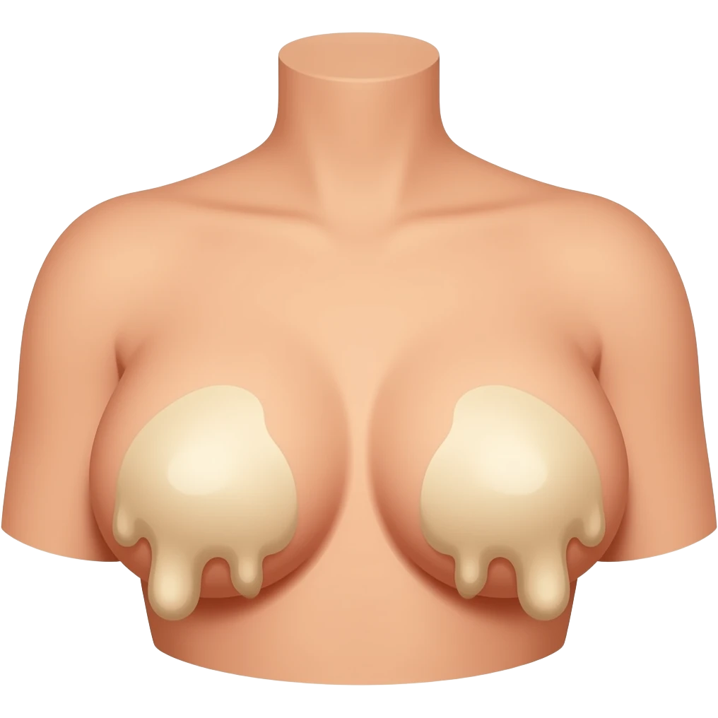 Emoji breast covered in cum emoji