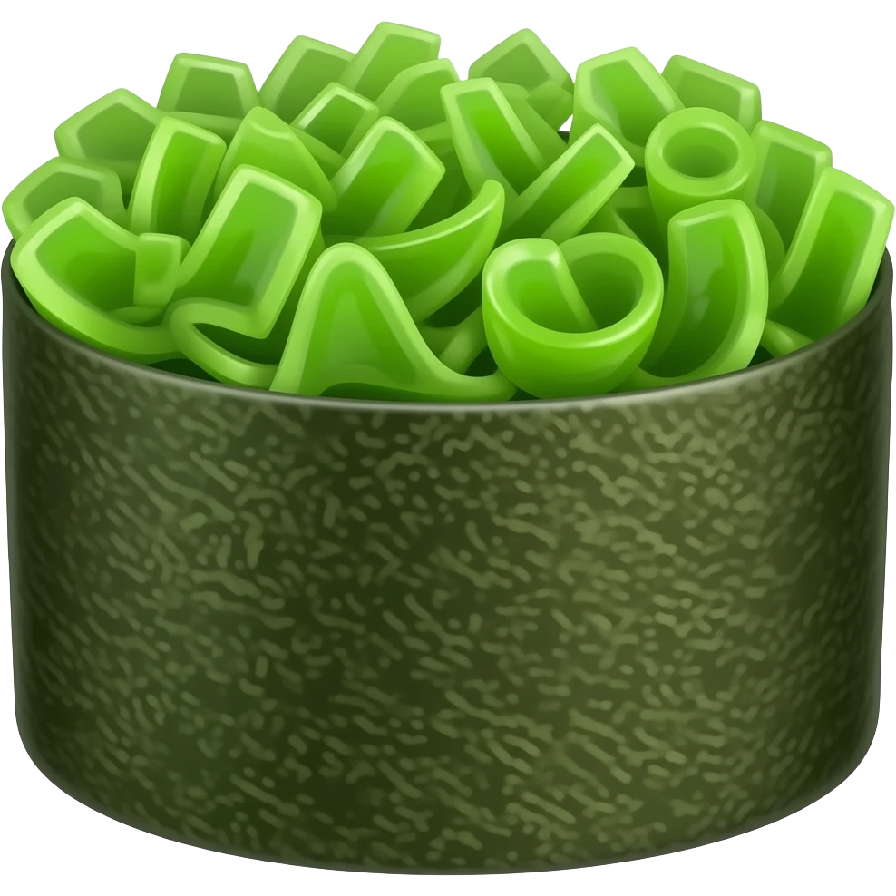 Pacakaging seaweed sushi emoji