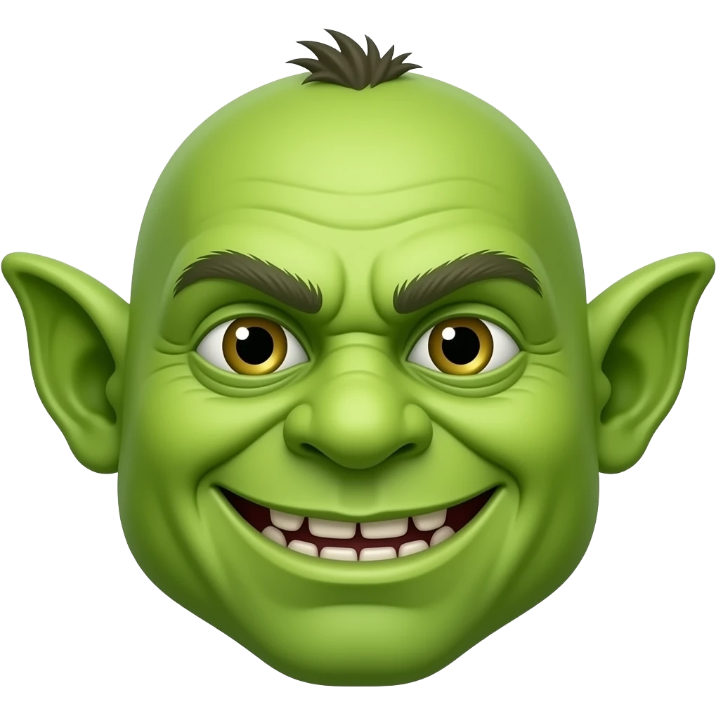 Shrek head emoji