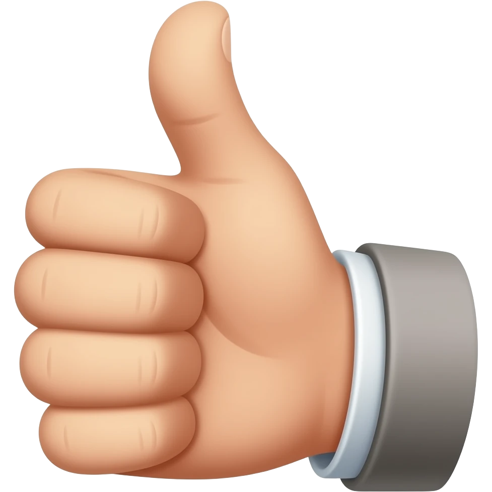 thumbs up with three thumbs emoji