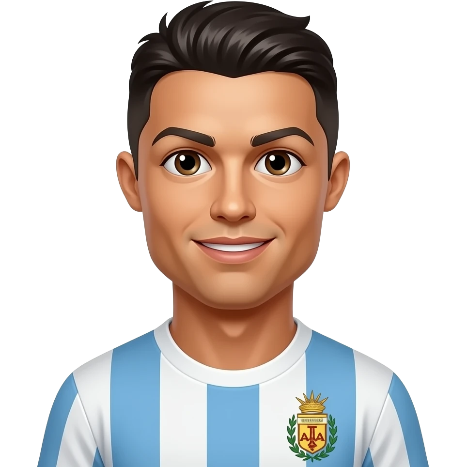 Ronaldo in an Argentina emoji