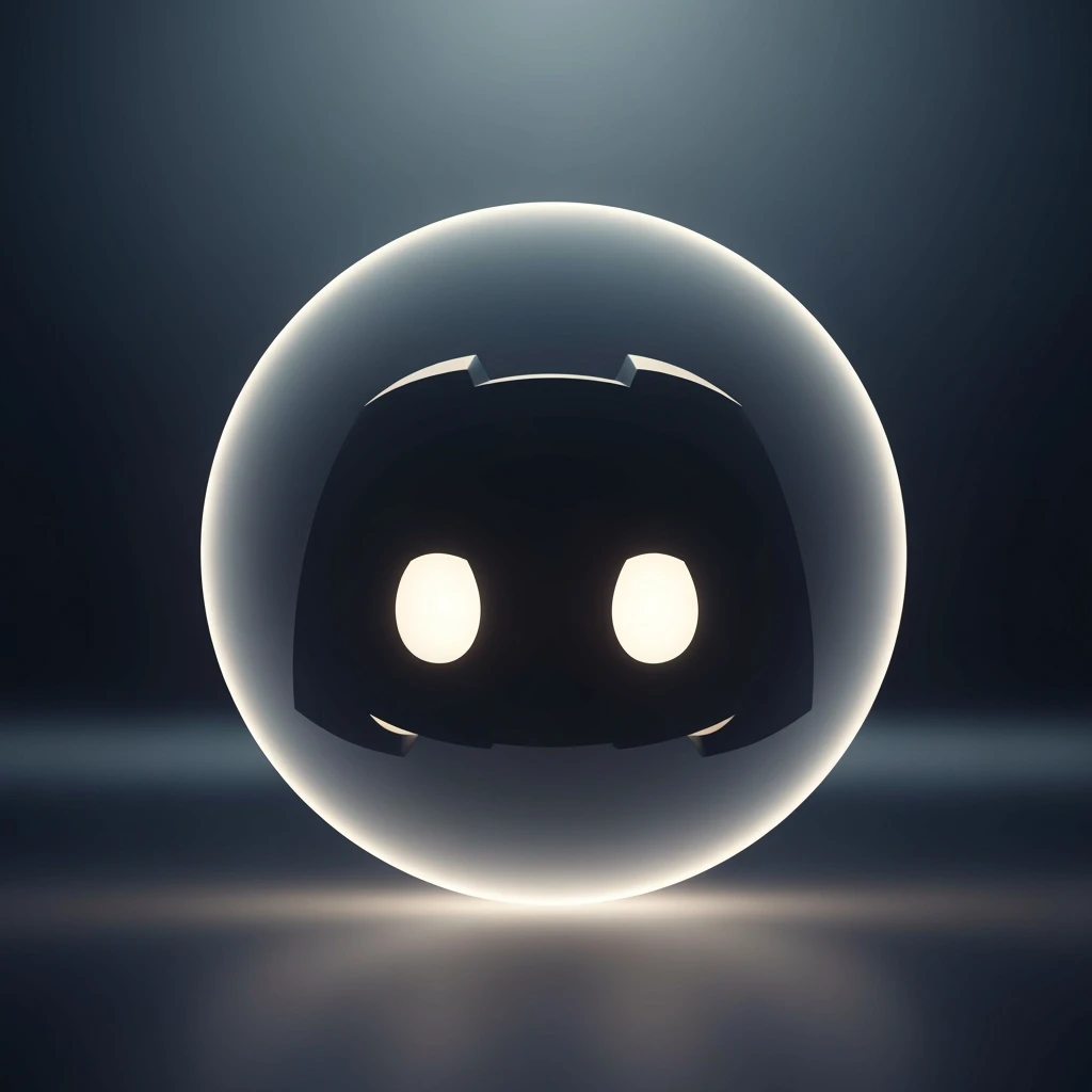 discord orb, minimal, expressive, variation 4 emoji