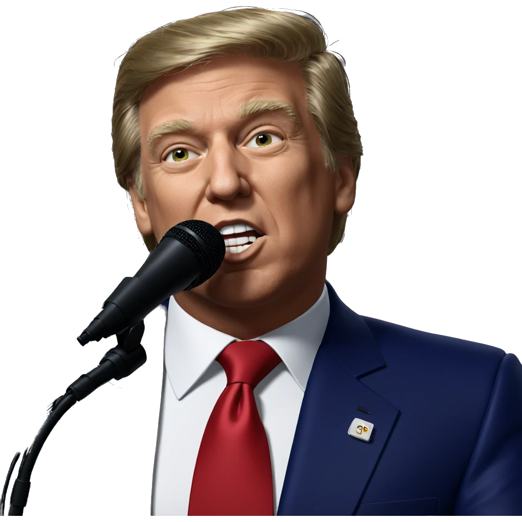 formal portrait with microphone emoji