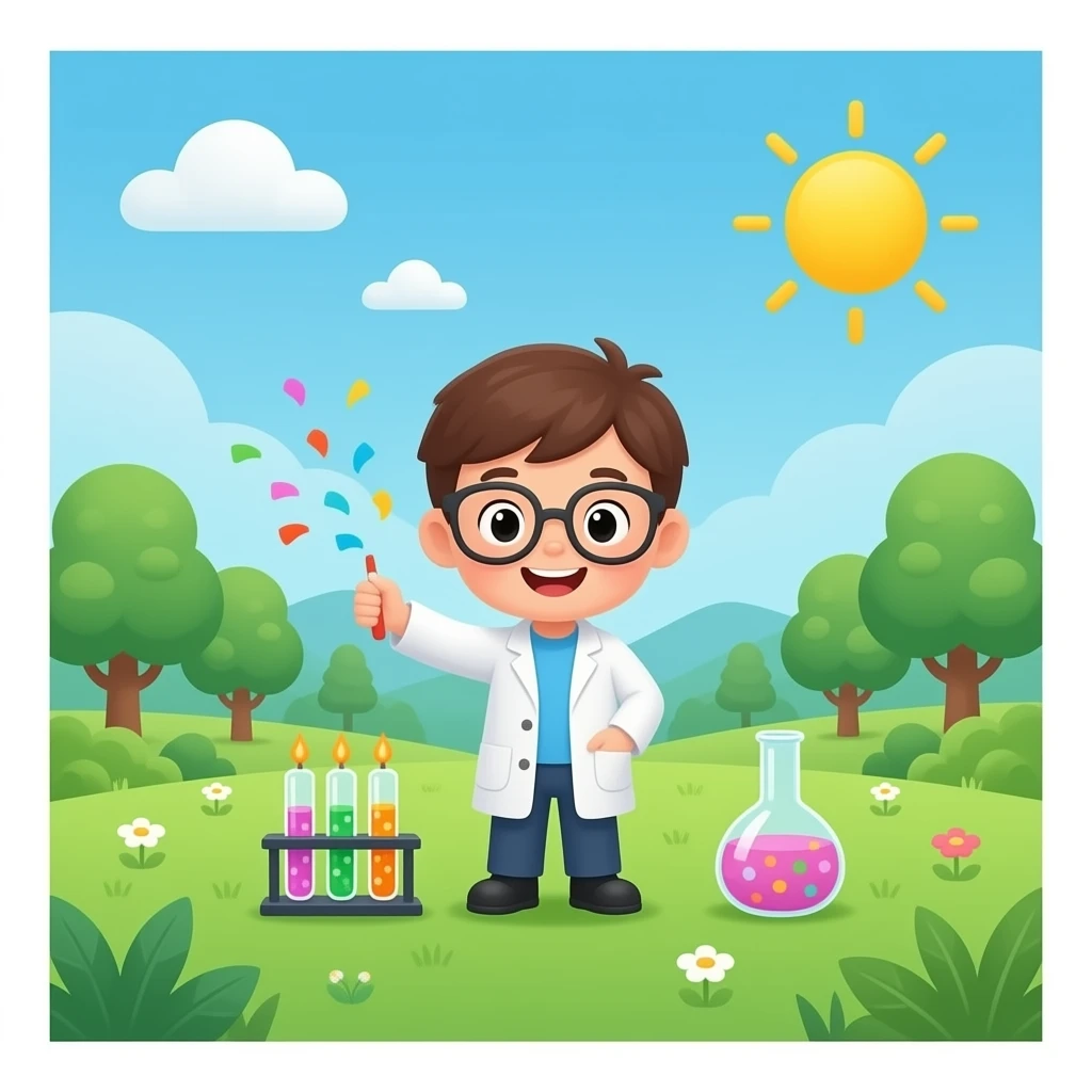 llittlr  scientist's birthday theme emoji