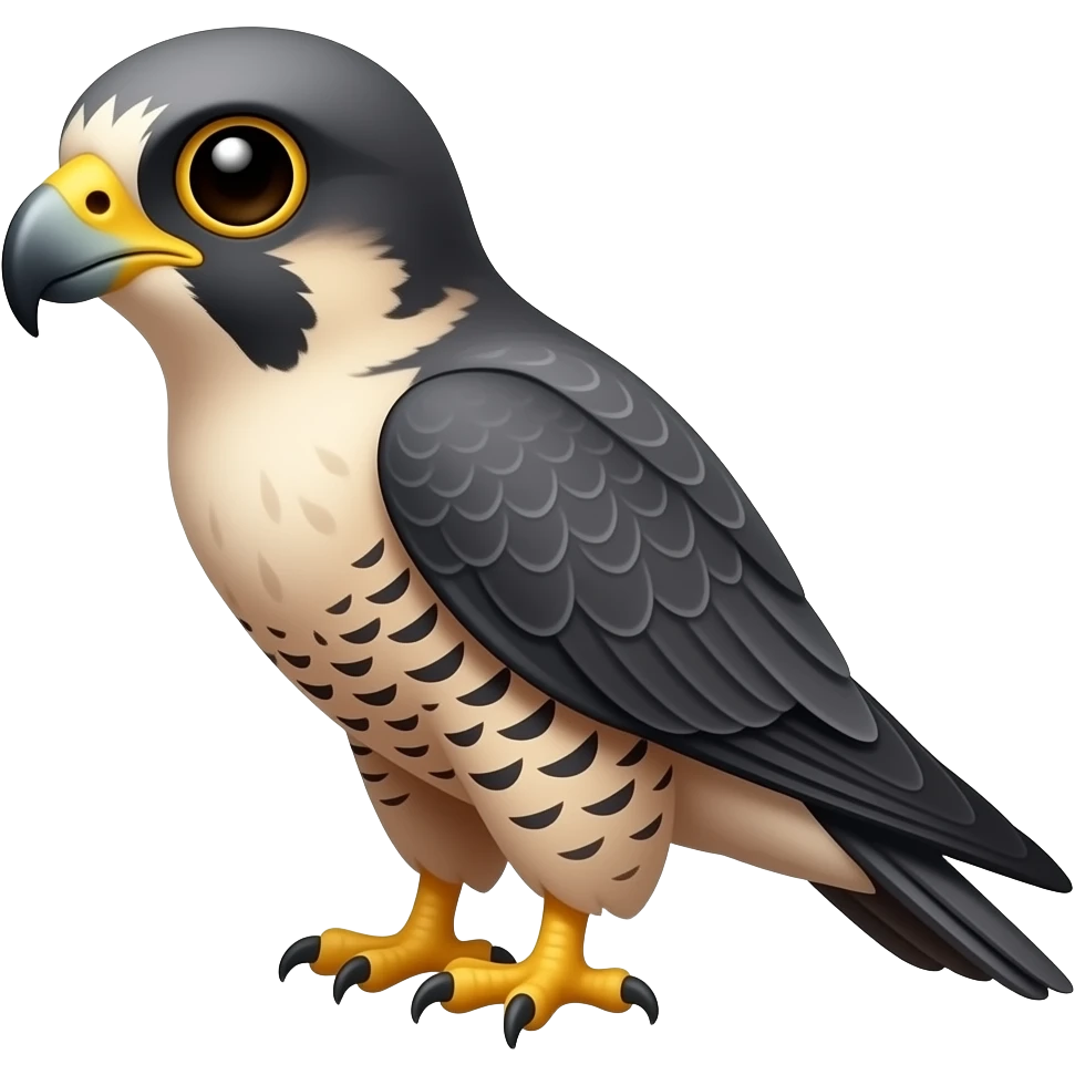 falcon with big emoji eyes side eye emoji