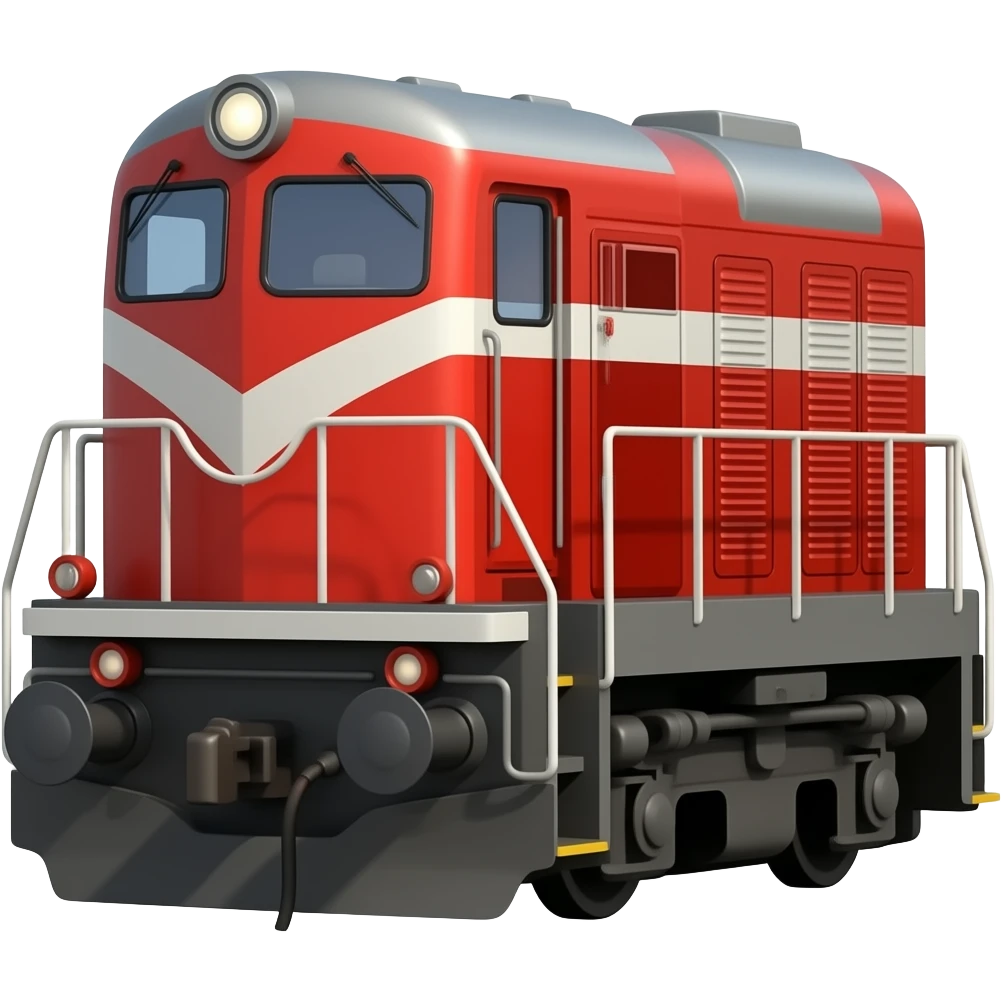 Emoji 2021 red diesel locomotive emoji