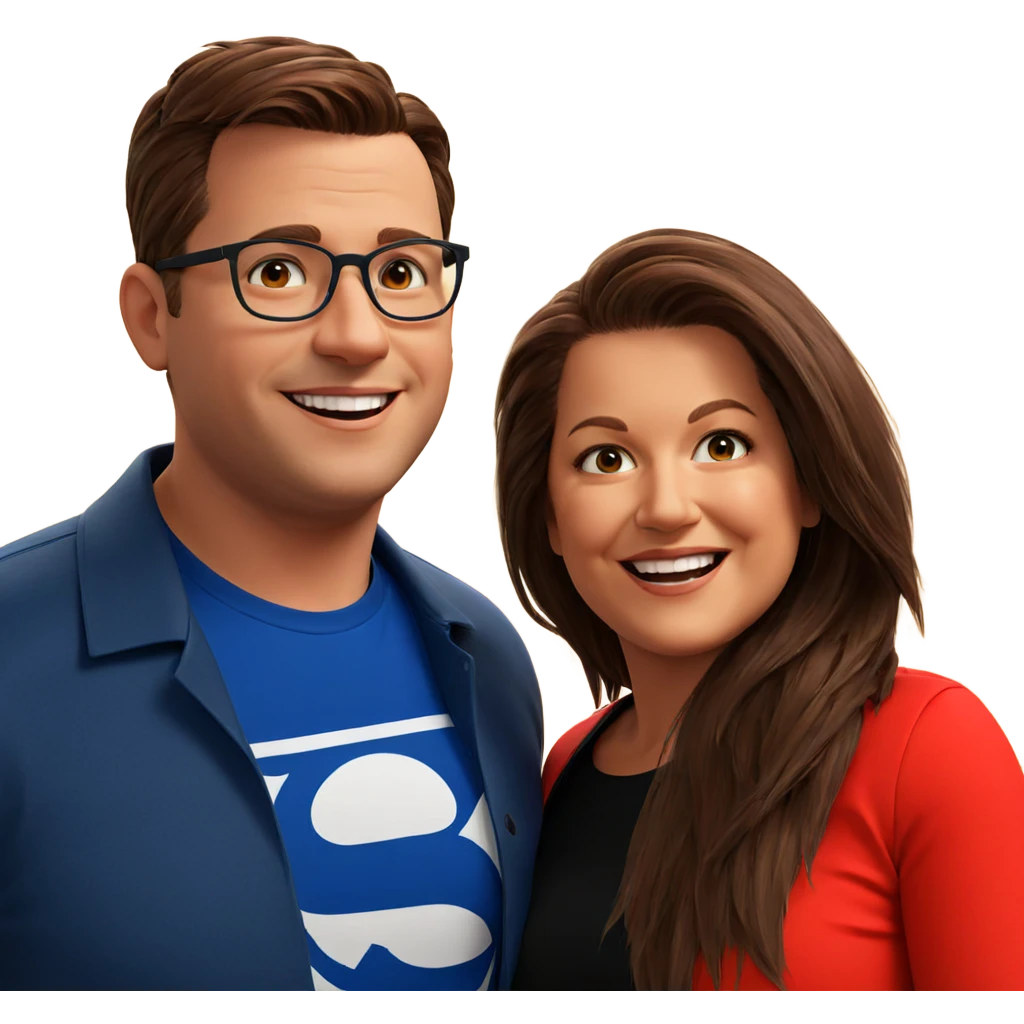 smiling couple in real life emoji