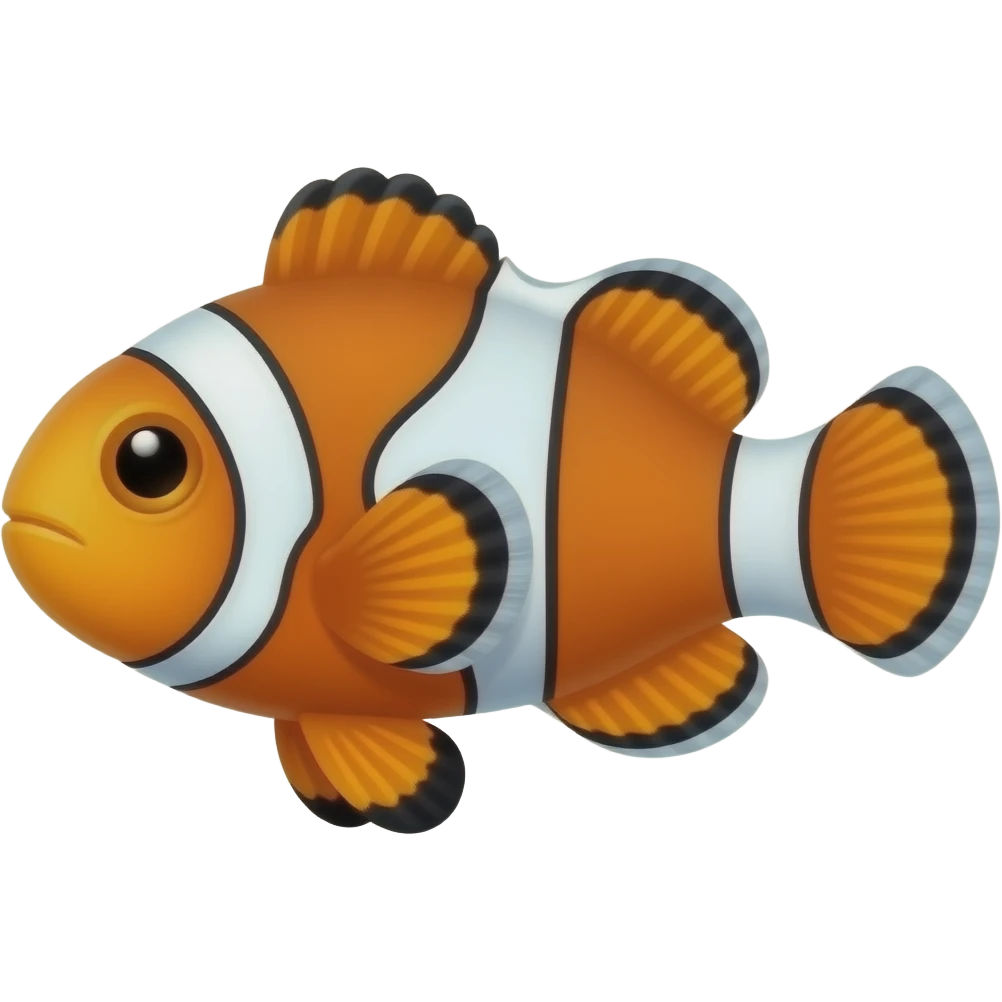 Poisson clown bébé emoji