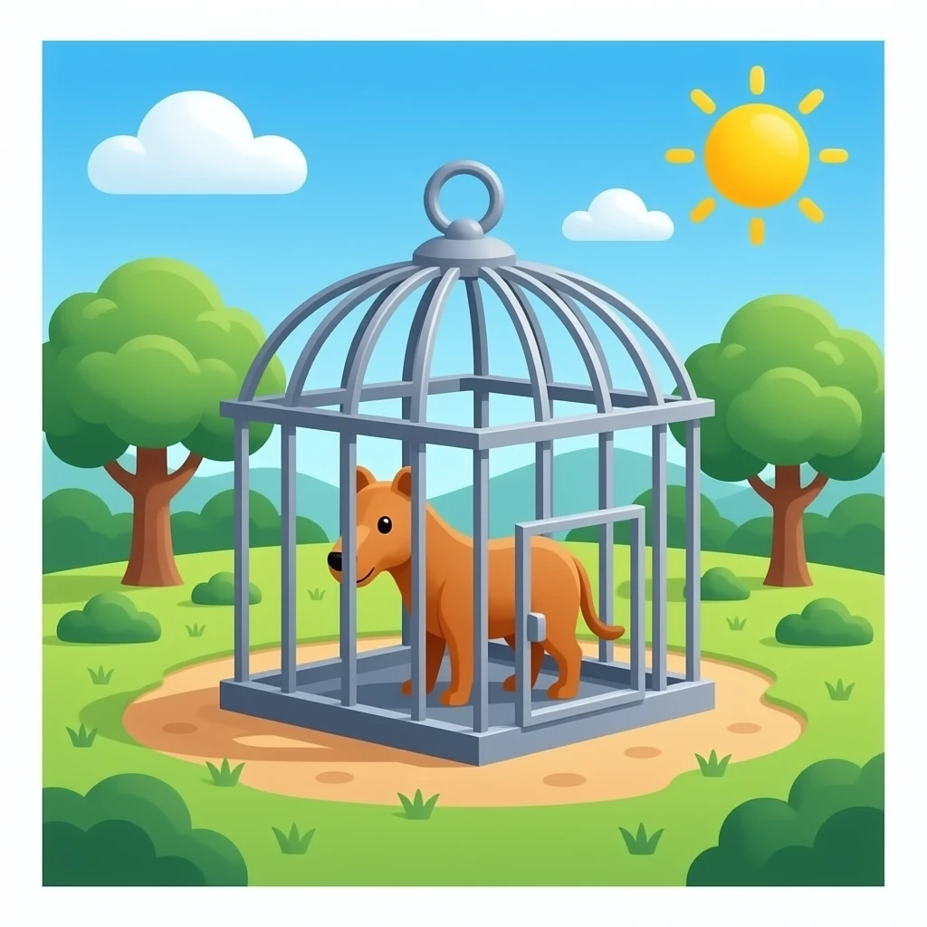 zoo cage emoji