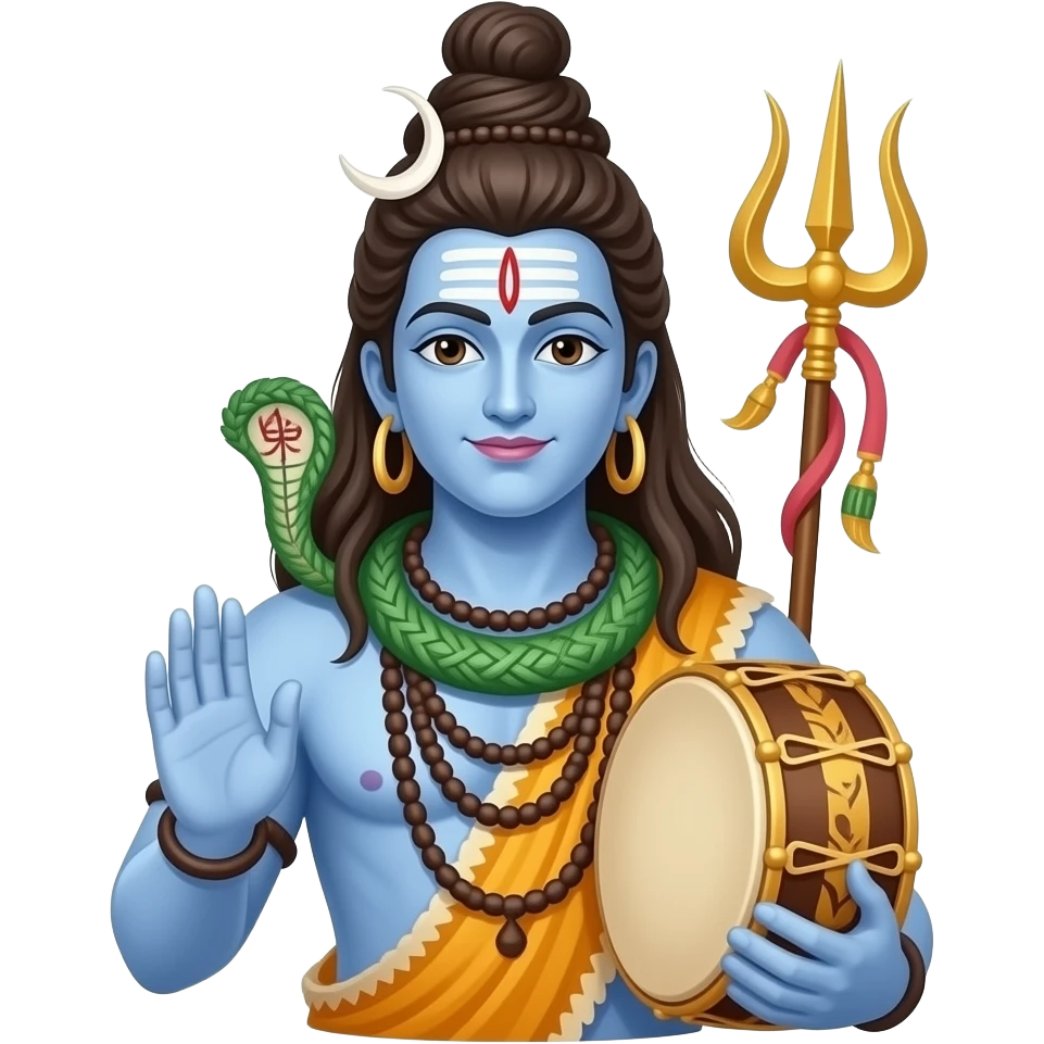 divine siva Damaru emoji emoji