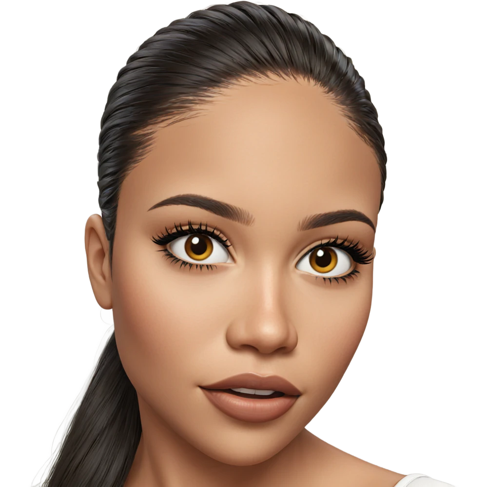 realistic portrait of girl emoji