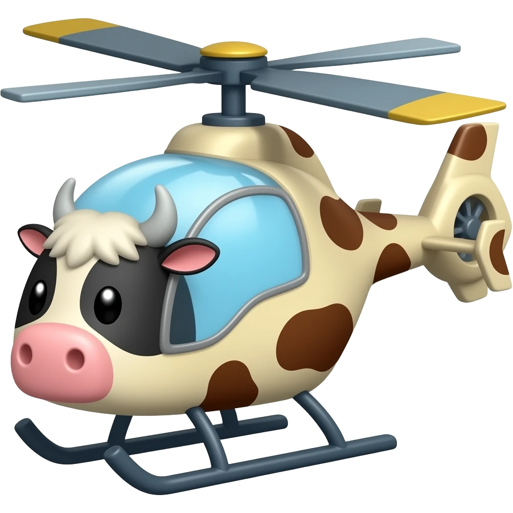 cow helicopter emoji