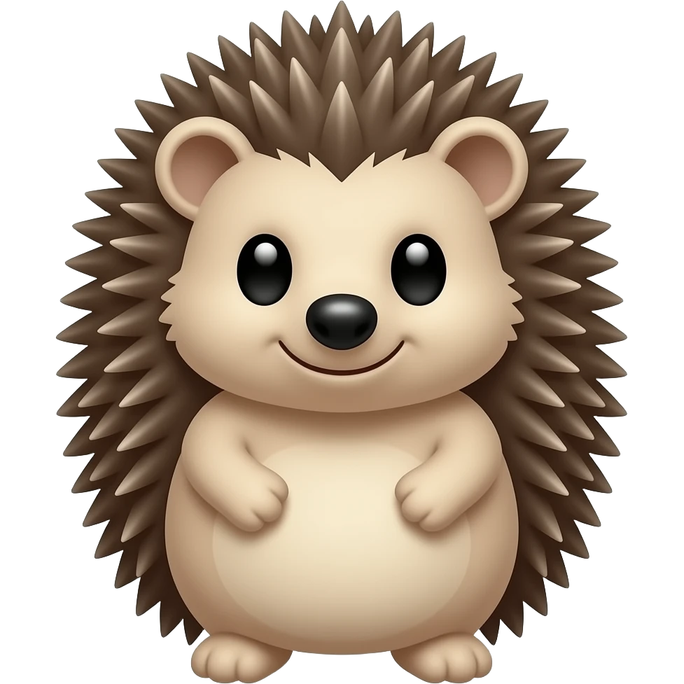 stuffed hedgehog emoji
