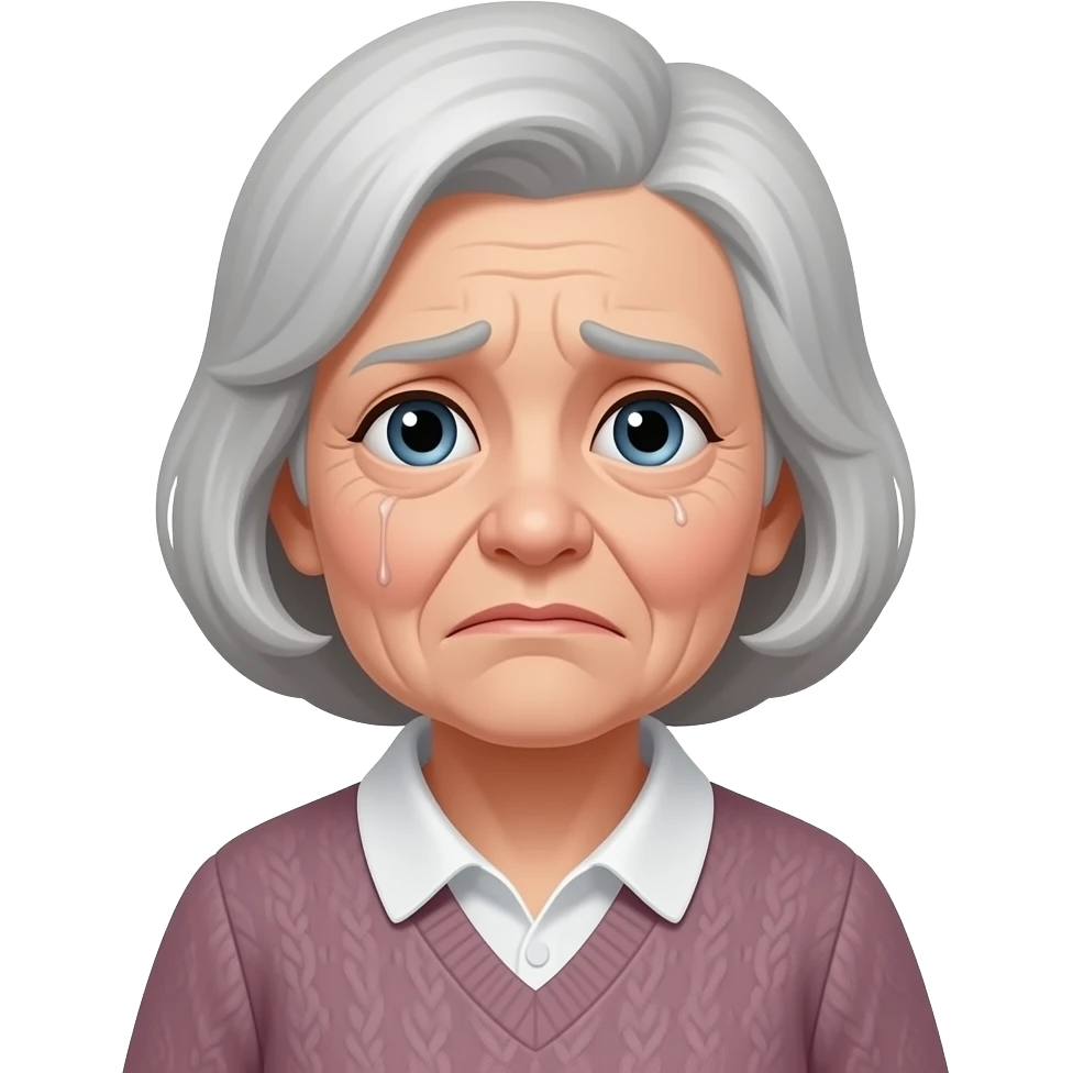 abuela asustada emoji