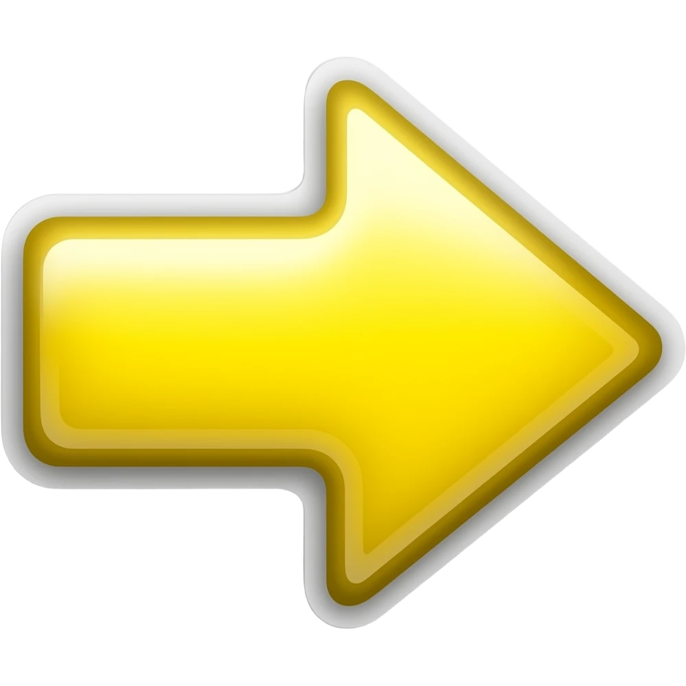yellow arrow sticker reflective emoji