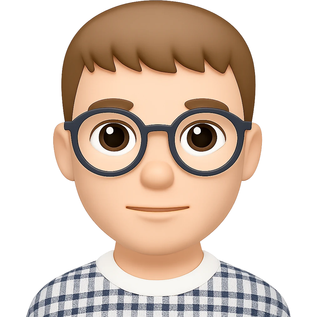 turn the second man in emoji style of the 1st image, match the facial features and clothes  emoji