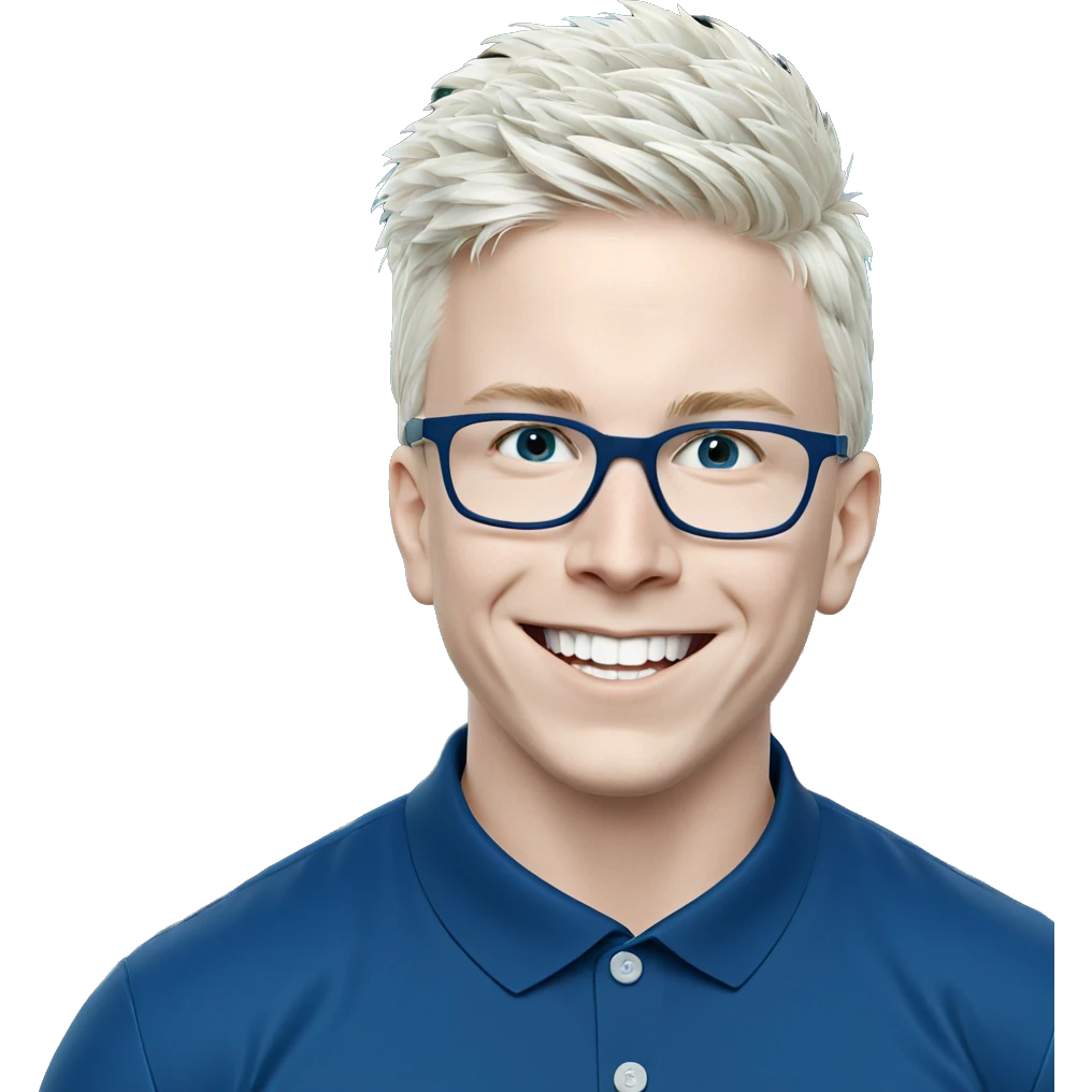 smiling boy in blue shirt emoji