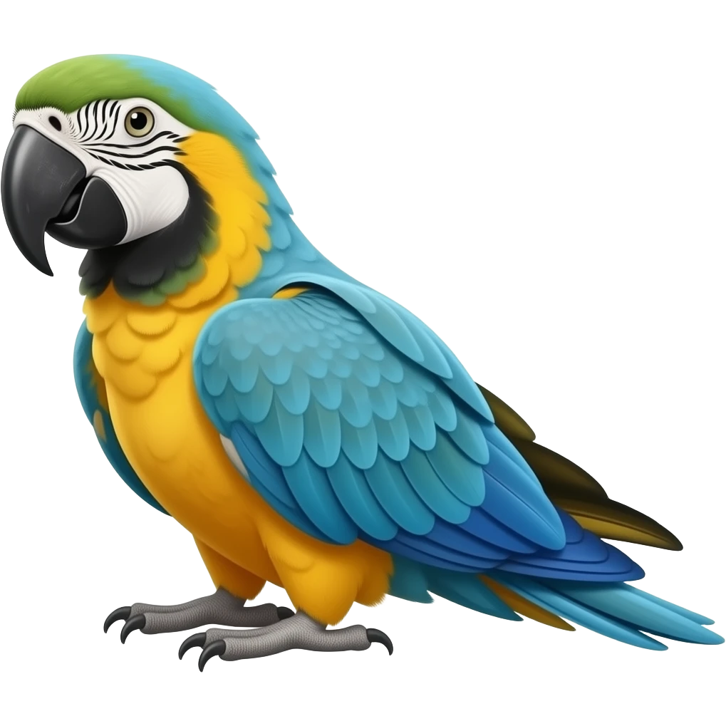Blue macaw emoji
