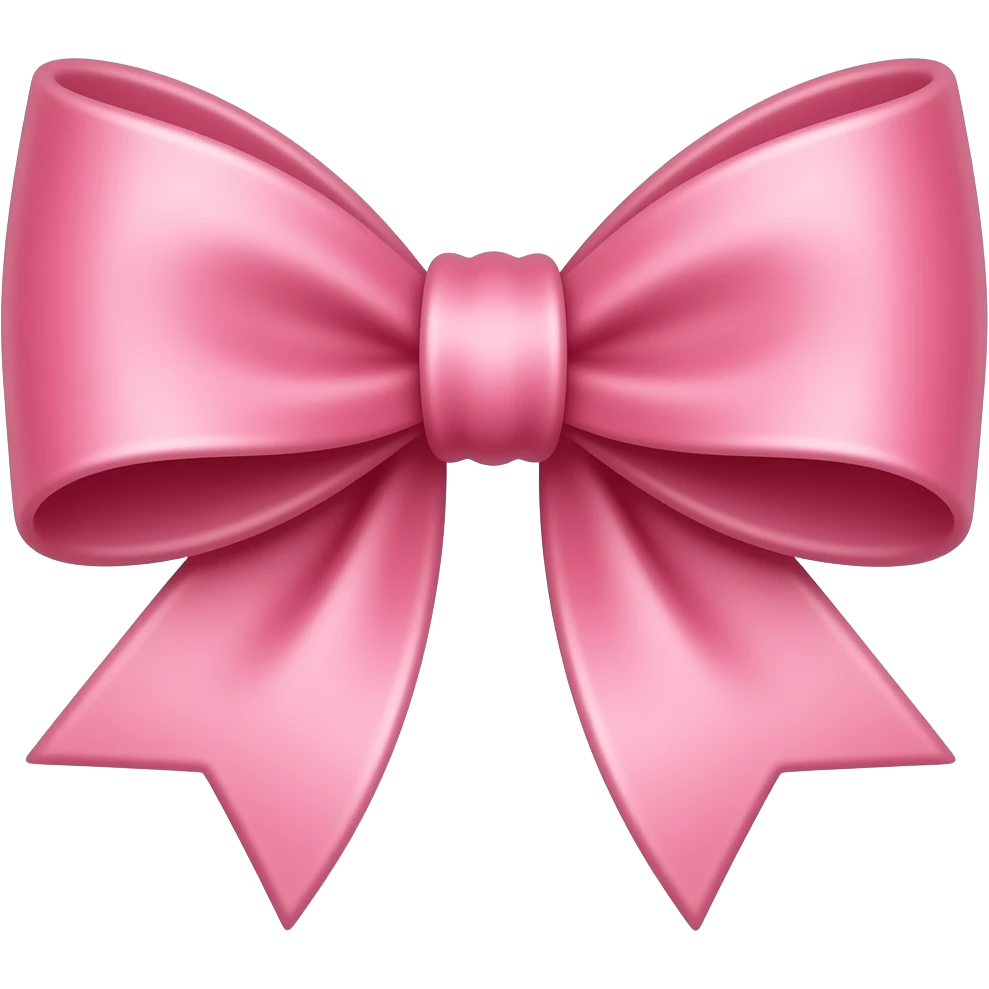 Pink bow emoji