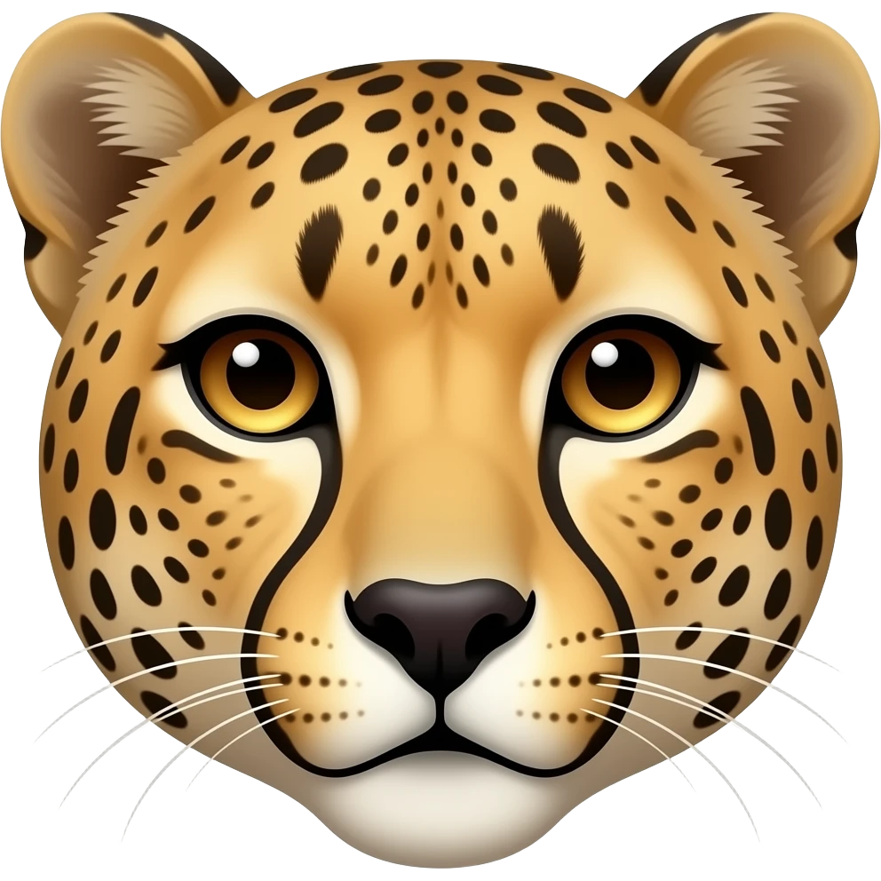cheetah face emoji