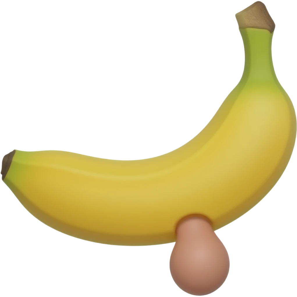 Banana with giant penis emoji