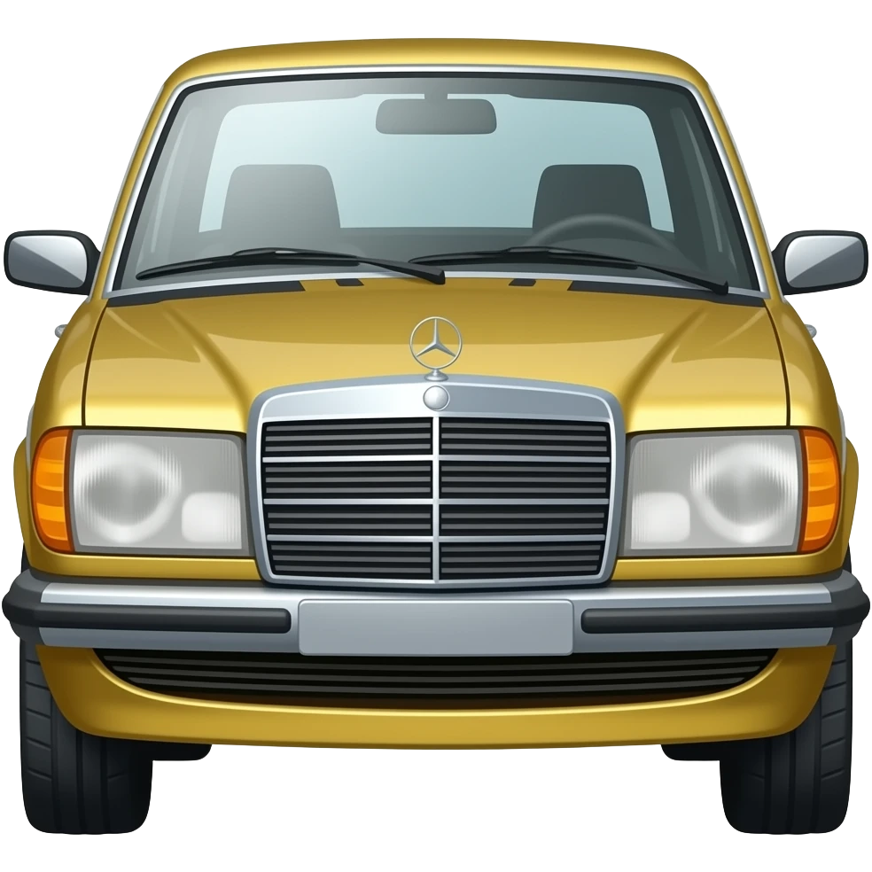 gold mercedes w116 emoji