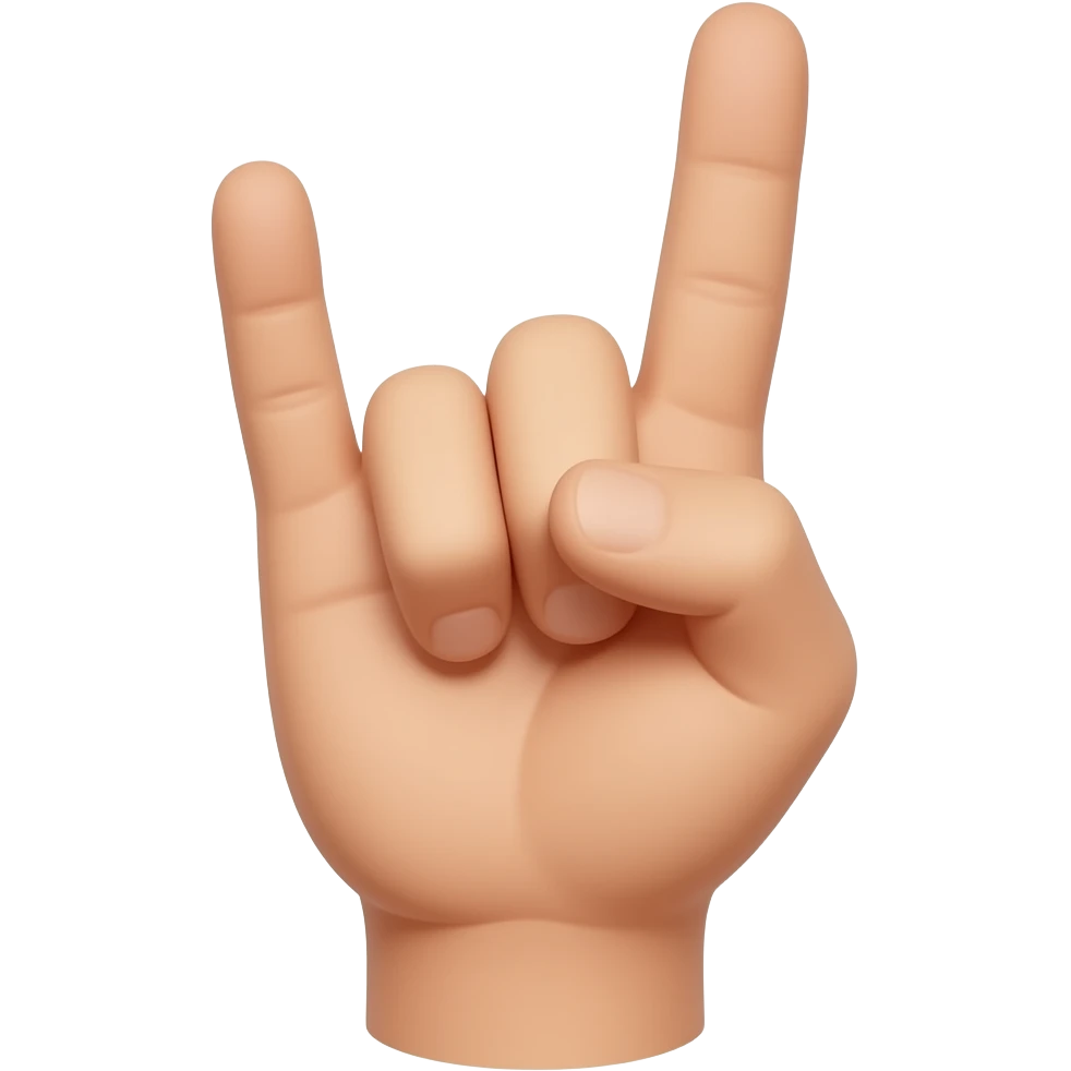 with 🤘🏾 emoji