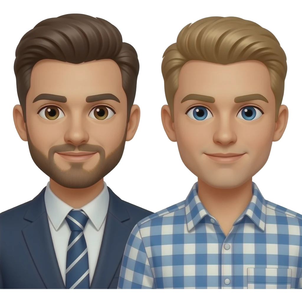 Gay Daddy and Twink emoji