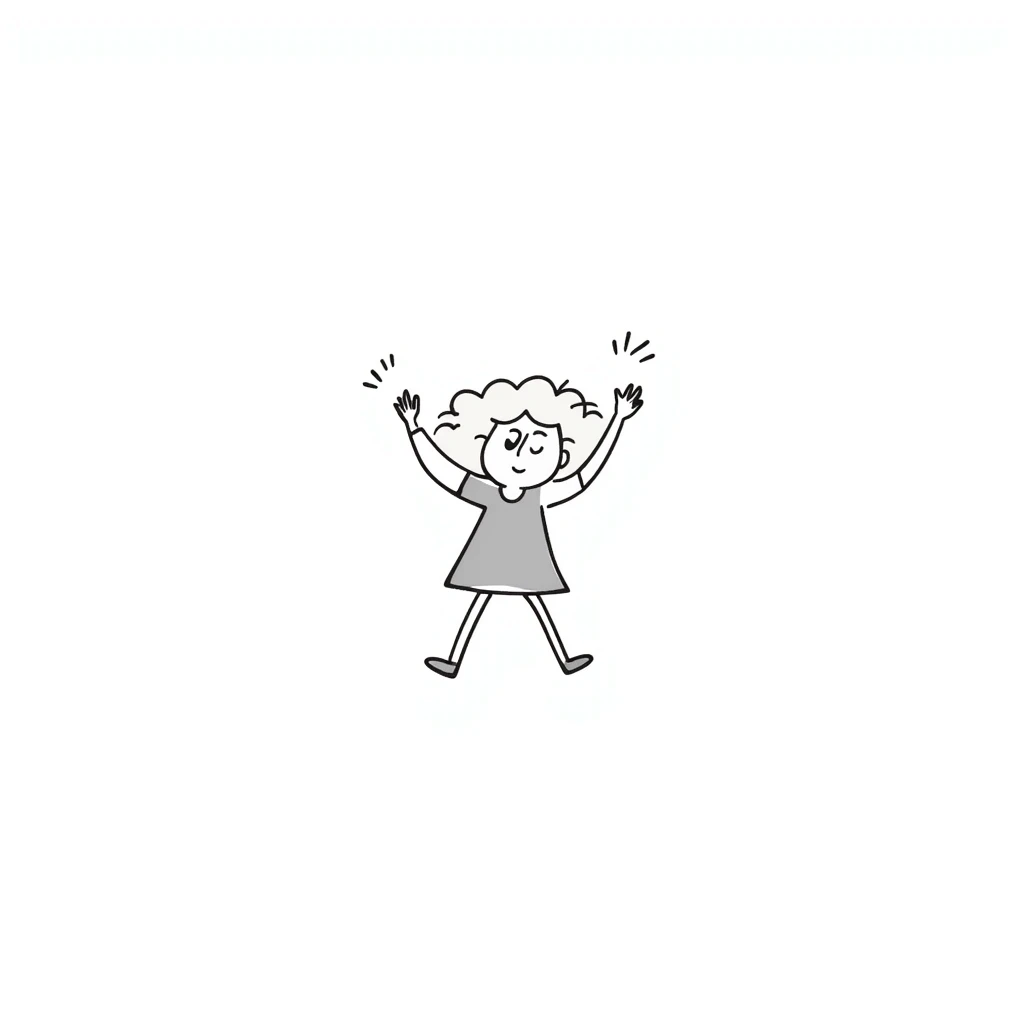 a little girl with blonde hair, hand drawn doodle style emoji